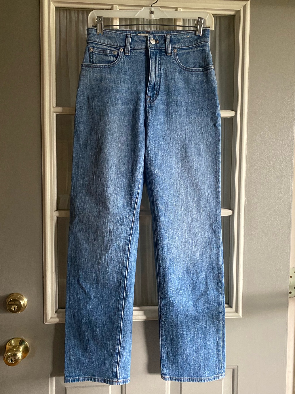 Madewell Curvy 90s Straight Blue Denim Jeans